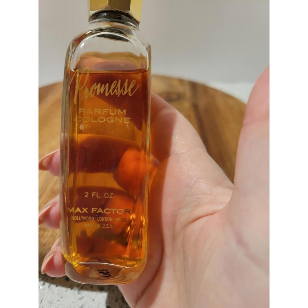 Vintage Max Factor Promesse Parfum Cologne Perfume Bottle 2 fl oz  Splash On